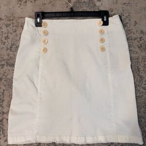 Margaret O'Leary Button-Accent Skirt Size L